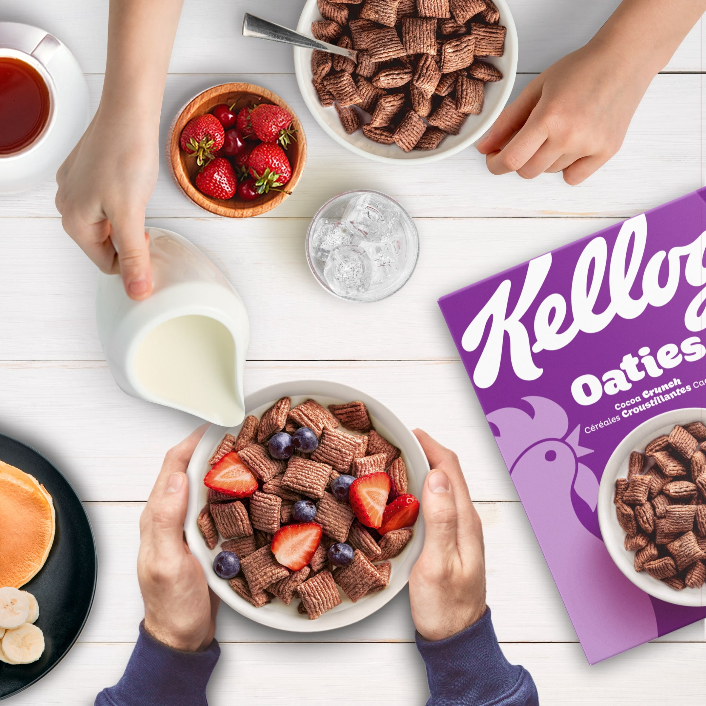 Kellogg's Oaties Chocolate Breakfast Cereal 500g, Imported from Britain