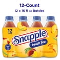 thumbnail image 4 of Snapple Peach Tea, 16 fl oz recycled plastic bottle, 12 pack, 4 of 13
