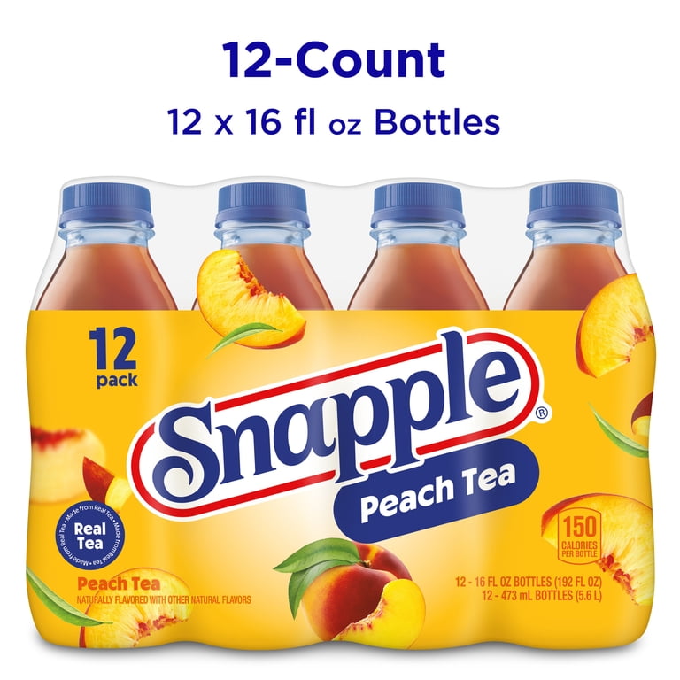 Snapple Peach Tea, 16 fl oz Bottles, 12 Pack photo 3