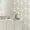 thumbnail image 2 of Better Homes & Gardens Gray Ayana Persian Peel and Stick Wallpaper, 2 of 10