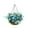 Blue flower hanging, variant on Artificial Hanging Flowers In Basket Silk Daisy Fake Flower Chain Hanging Baske N8M0