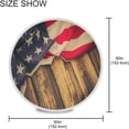 thumbnail image 4 of GZHJMY Old Mood American Flag Polyester Fiber Round Lace Tablecloth, Delicate Table Decoration Items, Protect Your Table (60 Inches/Diameter)., 4 of 7