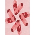 thumbnail image 1 of Ahgly Company Indoor Rectangle Patterned Pink Area Rugs, 3' x 5', 1 of 6