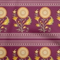thumbnail image 1 of oneOone Cotton Cambric Dark Magenta Fabric Maxican Floral Sewing Craft Projects Fabric Prints By Yard 42 Inch Wide, 1 of 4