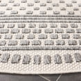 thumbnail image 5 of SAFAVIEH Milos Salvador Geometric Indoor/Outdoor Area Rug, Beige/Grey, 6'7" x 6'7" Round, 5 of 13