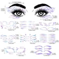 thumbnail image 3 of Pegatinas holográficas ANCIRS para maquillaje de ojos, paquete de 9, 3 of 7