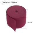thumbnail image 2 of Bandas elásticas Uxcell para coser 3 pulgadas 10 yardas carrete elástico rojo vino para pelucas, cinturillas, pantalones, 2 of 7