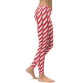 thumbnail image 5 of Real Candy Cane Leggings Size: M for Women | FIERCEPULSE, 5 of 9