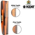 thumbnail image 3 of Kent R7T Fine and Wide Tooth Hair Comb, Handmade Pocket Comb for Men, Best Beard Comb and Mustache Comb for Everyday Grooming and Styling, Sawcut Kent Comb, Made in England, 3 of 29