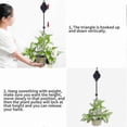 thumbnail image 5 of Adjustable Plant Pulley System with 6 Retractable Hangers for Hanging Plants Indoors and Outdoors, 5 of 5