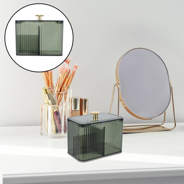 OULII Organizador Verde Para Y Maquillaje Con Transparente Para Oficina Y