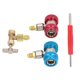 thumbnail image 2 of Kit Adaptador R134A, Extractor De Válvula De Doble Cabeza De Latón, Acoplador Rápido Fácil De Instalar Para Sistema De Aire Acondicionado De Automóvil Ccdes Otros, 2 of 8