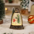 thumbnail image 7 of Dserfhy Christmas Snow Ball Lantern Bell Shape Swirling Glitter Christmas Lamp for Holiday Home Office Tabletop Decor, 7 of 7