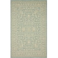 thumbnail image 1 of Unique Loom Botanical Collection Traditional Floral Border Transitional Indoor and Outdoor Flatweave Area Rug, 5' x 8', Light Blue/Beige, 1 of 2