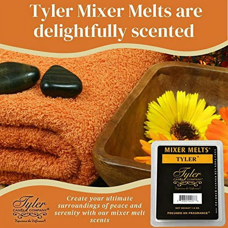 Worldwide Nutrition Tyler Candle Company Tyler Scent Wax Melts - Soy Wax  Scented Mixer Melts with Essential Oils for Wax Warmer - Pack of 4, 6 Bars