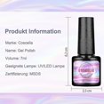 thumbnail image 3 of Set inicial de esmalte de uñas ultravioleta + gel con lámpara LED ultravioleta de 80 vatios, 3 of 4