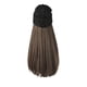 thumbnail image 1 of Vogacara Sombrero de peluca para mujer, sintético, elegante, recto, Flexible, elástico, decorativo, cálido, para mantener el cabello para niñas, gorro Cuidado del cabello Marrón Vogacara CE014822-02, 1 of 6