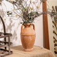 thumbnail image 7 of Terracotta Rustic Vase - Farmhouse Ceramic Flower Vases, Vintage Home Decoration Vase, Clay Vase, Vase Centerpiece for Table, Vase for Living Room, Bathroom, Shelf Decor, 8.6 Inch, Terracotta, 7 of 7