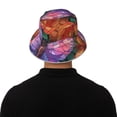 thumbnail image 5 of Honeii Colorful Butterfly Cluster for Unisex Bucket Hat Waterproof Rain Hat Reversible Shiny Rave Bucket Hat for Concert Festival Boonie Cap, 5 of 6