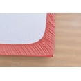 thumbnail image 5 of the Season Essentials Wrinkle Free Sheet Sets with Deep Pockets &amp; Stain Resistant, 1800 Thread Count Bamboo Based, Coral, California King, 5 of 5