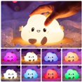 thumbnail image 2 of Luz nocturna para niños, luz nocturna LED brillante para bebés, enchufe eléctrico, luz nocturna de nube sensible al tacto recargable por USB para adultos, niñas, niños, lámpara de noche portátil para, 2 of 5