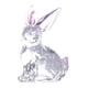 thumbnail image 5 of Figura de conejo de Pascua, estatua de conejito, arte artesanal, adorno, figura decorativa para Rosa, 5 of 9