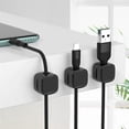thumbnail image 3 of 6/12x Magnetic Cable Organizer Storage Holder, Easy Secure Adhesive Cable Management Cable Clips Cord Organiser for Home Office, 3 of 5