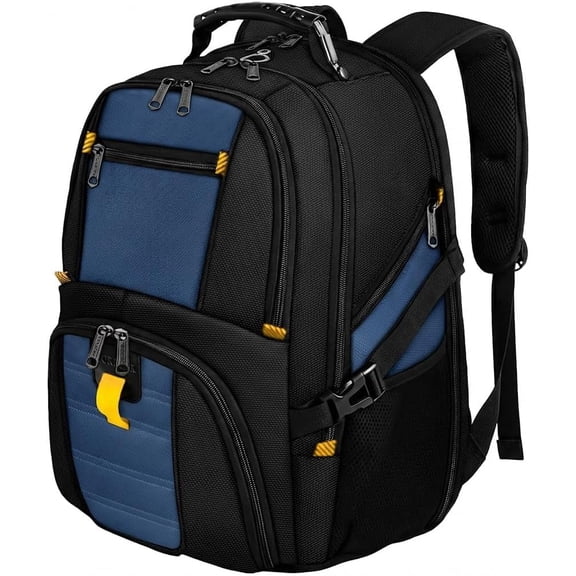Yorepek Extra Large Travel Backpack for Men Women, 30L Airline Approved Business Laptop Computer School Bag with USB Port and Luggage Strap, Roy Blue