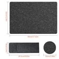 thumbnail image 3 of facefd 18pcs Felt Place Mats Kit Non- for slip Washable Felt Placemats Tableware Pad Spoons Forks Dishes Mat Insulation Pads, 3 of 6