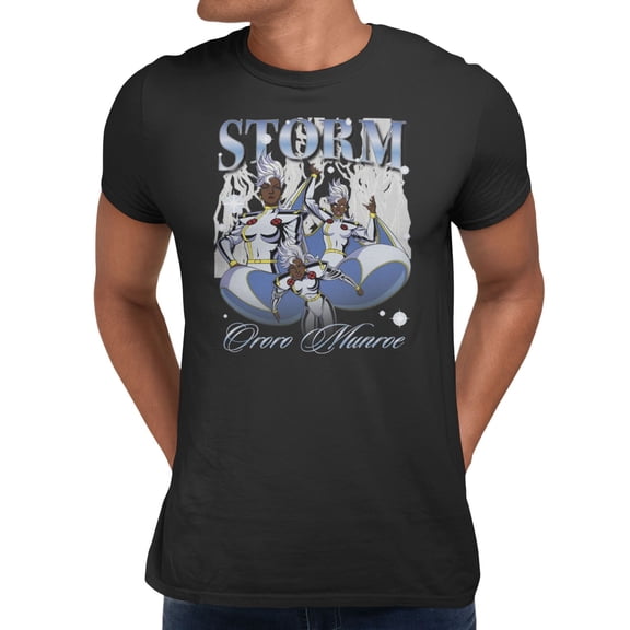Marvel X-Men '97 Ororo Storm Munroe Collage Men's T-Shirt (Black, S-XXXL)