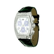 Ladies Techno Square Diamond Black Strap