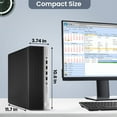 thumbnail image 4 of Restored HP ProDesk G5 SFF Desktop PC Intel Octa Core i7-9700 32GB Ram 2TB SSD Built-in Wi-Fi Bto Keyboard & Mouse, Windows 11 Pro (Refurbished), 4 of 7