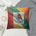 thumbnail image 2 of Nawypu  Throw Pillow Covers Mexican Mexico Flag Emblem Graphic  Decorative Square Pillowcases Cushion Cover, 2 of 5