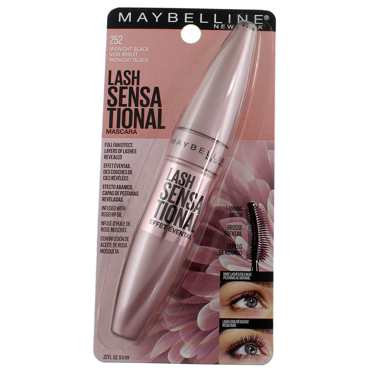 Maybelline New York Lash Sensational Mascara, Midnight Black, 0.32 fl - Walmart.com