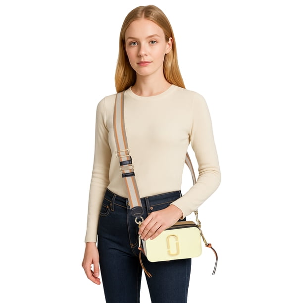 Marc Jacobs Women's Snapshot Color-Blocked Crossbody Tender Yellow