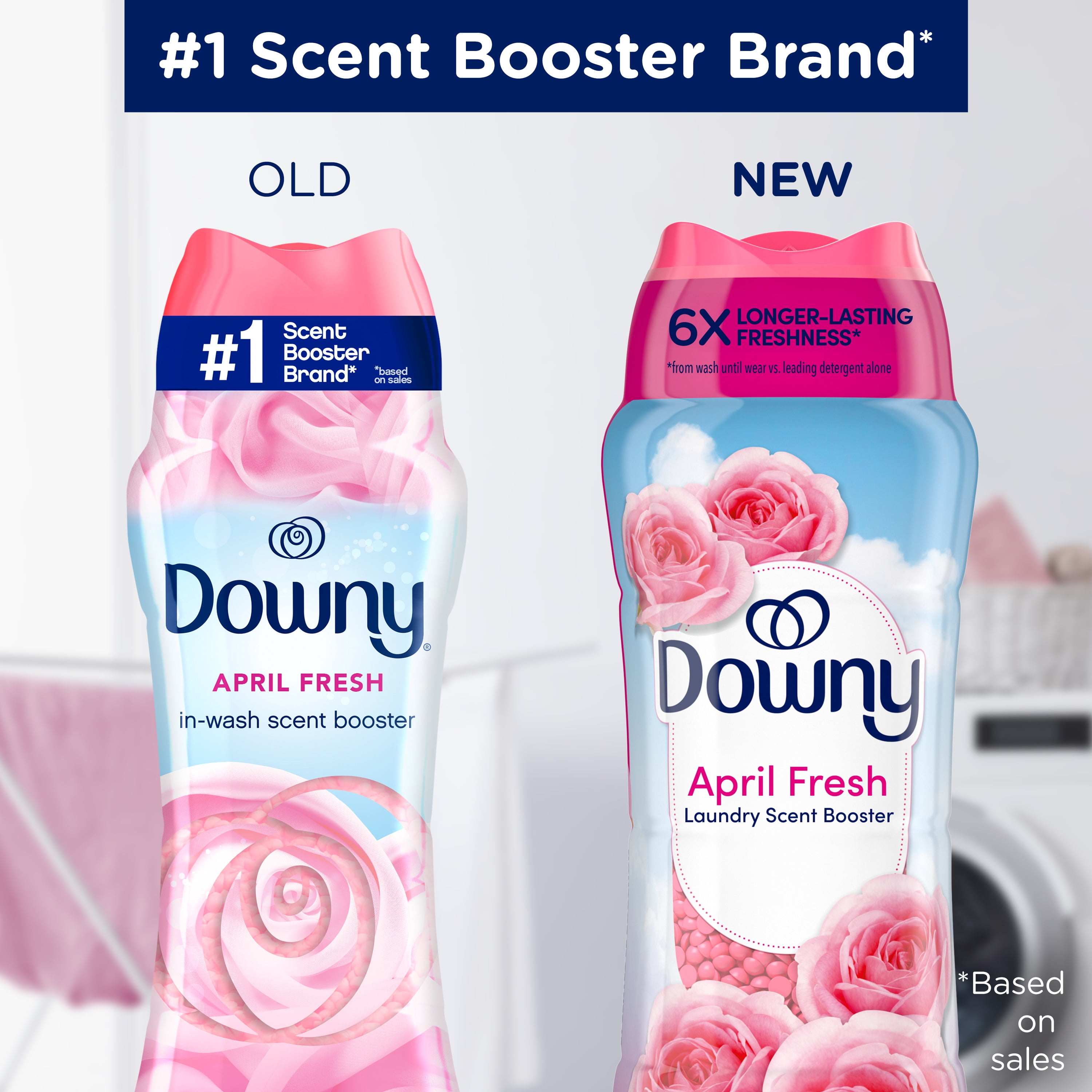 (2 pack) Downy Laundry Scent Beads, In-Wash Scent Booster, April Fresh Scent, 24oz