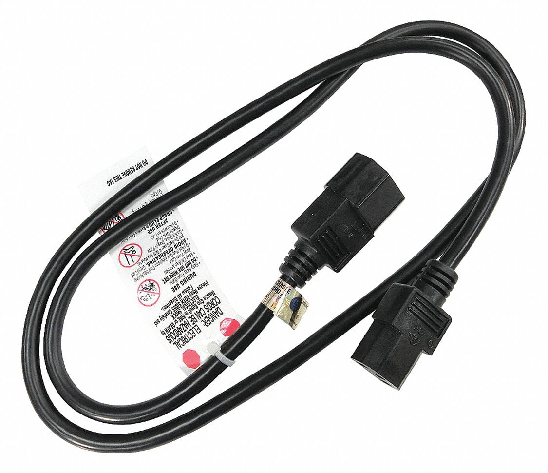 3 ft. Power Cord with SJT NEC Cord Designation, 18/3 Gauge/Conductor