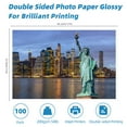 thumbnail image 2 of Uinkit 100 Sheets Double Sided Photo Paper 11x17 Glossy 54lb Inkjet 200gsm Obituary Bulletin Gallery Show Obituaries A3 size 11 x 17 inch for Inkjet Printer Printing, 2 of 8