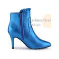 thumbnail image 3 of BLISSFUL STEP Pointed Toe Ruffle Stiletto Heel Ankle Boots for Women, 3 of 5