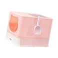 thumbnail image 3 of DOLITY Cat Litter Box Kitten Toilet Foldable Fully Enclosed Made of Quality PP Material Pink, 3 of 9