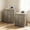 Grey, variant on Buildhom 23" Fluted Nightstand with Charging Station, 3-Drawer Wood End Table for Bedroom, Wood