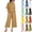 #03 Coffee, variant on Womens Summer 2 Piece Sets for Women Crew Neck 3/4 Batwing Sleeve Top Wide Leg Culottes Outfits Soft Daily Casual Suits,XXL,#03 Yellow