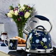 thumbnail image 2 of Laura Ashley Induction Stovetop Kettle, Stainless Steel Navy, 8.46 x 8.46 x 10.23 inches, 2 of 8