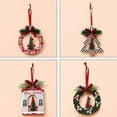 thumbnail image 3 of Christmas Plaid Hanging Wreath Decorations for Xmas Tree Fireplace Window Indoor Outdoor Decor, 3 of 7