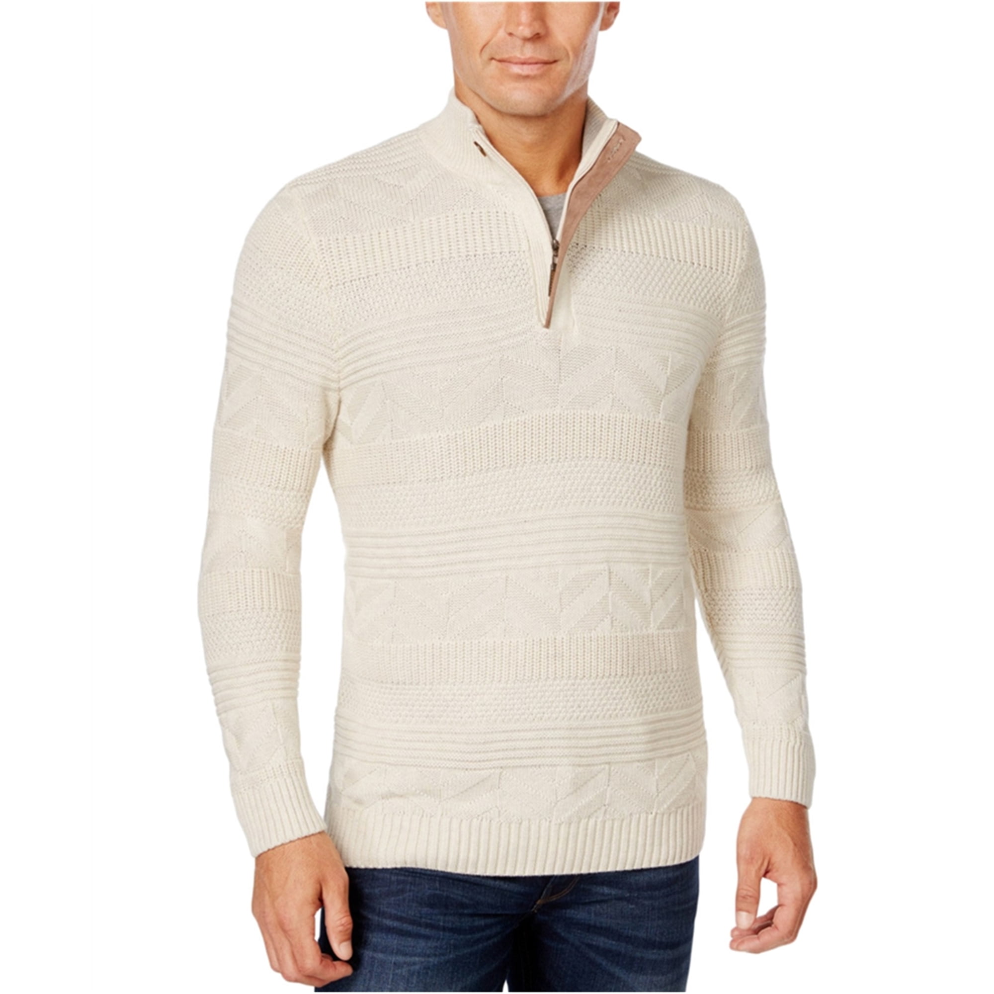 Tasso Elba Tasso Elba Mens Quarter Zip Knit Sweater