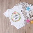 thumbnail image 2 of Diconna Combinaison à Fleurs à Manches Courtes, T-shirt pour Filles et Sœurs, 2 of 6