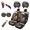 Brown Black Horse, variant on Renewold Dolphin Flower Blue Car Seat Covers Front Back Seat Covers Full Set with Keychain Headrest Cover Cup Coasters Handbrake Cover Gear Shift Cover Universal Fit Most Cars SUV Sedans