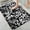 Black and White Graffiti, variant on 1pc Black and White Paw Print Bathroom Rug Bathroom Decor and Accessories- Durable,Anti Slip,And Quick Drying,Suitable For Indoor/outdoor Use - Perfect For Bathrooms,Bedrooms,Kitchens,Terraces