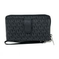 thumbnail image 4 of Michael Kors Jet Set Medium Zip Around Phone Holder Wallet Wristlet Black Mk, 4 of 5
