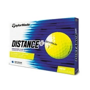 TaylorMade D+ Golf Balls, Yellow, 12 Pack